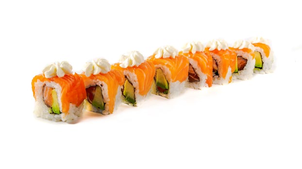 URAMAKI SALMON CON QUESO /8PZS
